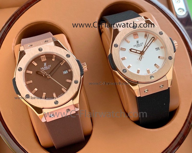 Copy Hublot Classic Fusion Quartz Movement Watch Lady 33mm